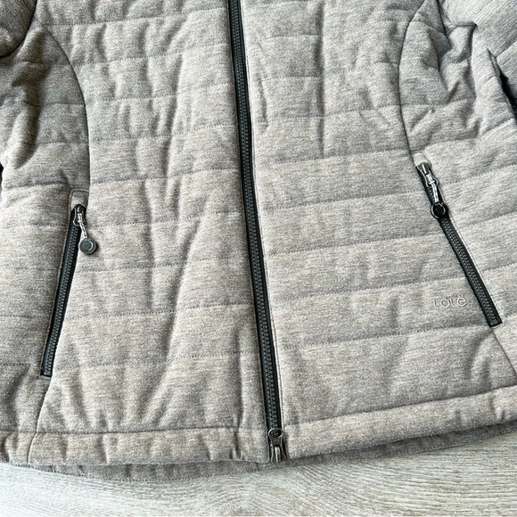 Lole Lightweight Quilted Fabric  Puffer Jacket in Grey Mauve - Picture 8 of 16